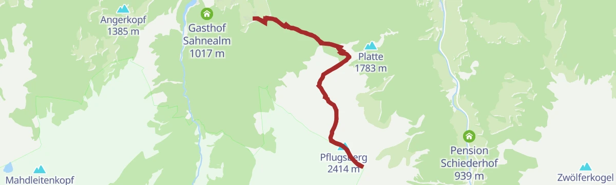 Route map: Hollersbach: Pihapper Wegnr. 935